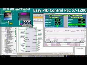PLC S7-1200 PID control with temperature full tutorial with WinCC RunTime