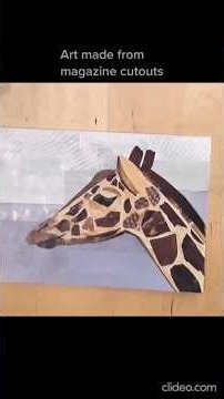 Making collage art entirely from magazine cutouts inspired by nature 😊