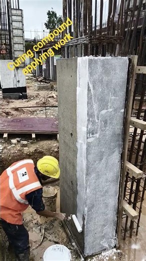curing compound applying work #civil#curing methode
