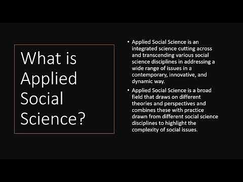 Introduction to the Disciplines and Ideas in the Applied Social Sciences