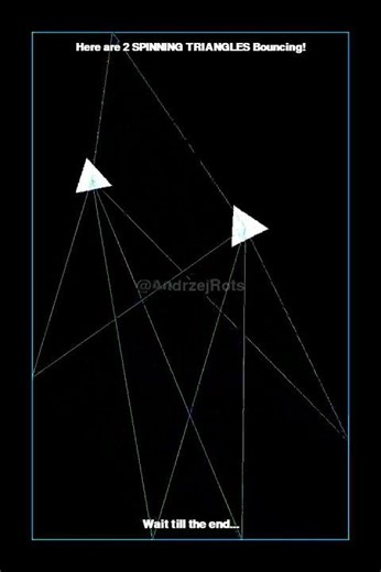 This Spinning Triangle Animation Will Blow Your Mind! #satisfying #viral #simulation