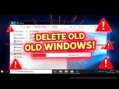 How to stop Previous Windows Installation files from taking up spac