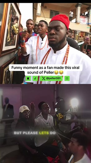 Funny moment as a fan made this viral sound of Peller😂😂@₱ɆⱠⱠɆⱤ #peller #nigeriatiktok🇳🇬 #fyppppppppppppppppppppppp #goviralvideo #500kviews