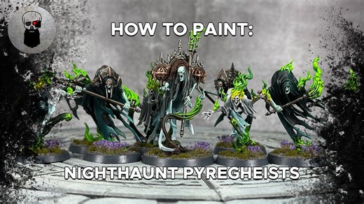 宝箱战锤涂装【Warhipster】对比漆+烬火幽魂 Nighthaunt Pyregheists 战锤AOS战吼暗夜游魂