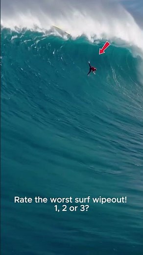 Ranking The Most Brutal Big Wave Wipeouts 💣 #surfing #extreme