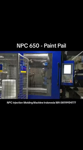 NPC Injection Molding Machine. PT. NIRWANA PERSADA CIPTA www.nirwanapersadacipta.com 08119934777 #paintpail #paint #pail #injection #injectionmolding #molding #plastics