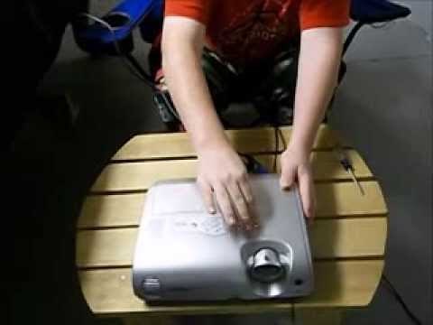 how to remove vertical lines on a projector