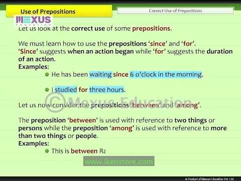 Use of Prepositions | English Grammar | iken | ikenedu | ikenApp