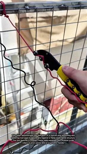 Precision Wire Tensioning Tool Simplifies Secure Mesh Fence Installation