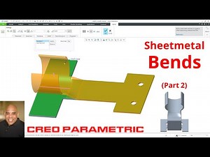 Creo Parametric - Sheetmetal Bends (Part 2)