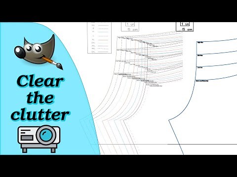 Enhance pattern lines for projector sewing