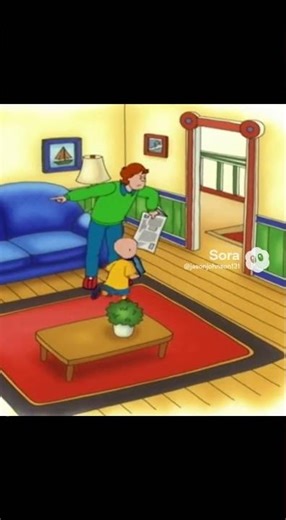 Caillou Watch Movie part 1 #caillou #memes #sora2 #cailloumemes