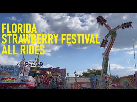 FL Strawberry Festival - ALL Rides, Coasters, Flats, Off-Rides
