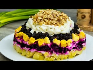 Salade « Royale » - un chef-d’œuvre culinaire pour ceux qui aiment la betterave rouge! |Savoureux.TV