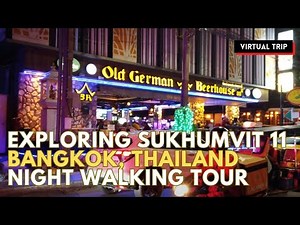 Vibrant nightlife of Sukhumvit 11 in Bangkok, Thailand | Night Walking Tour