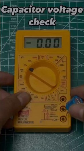 Capacitor Test with Multimeter | Good or Bad? 🔋⚡ | Electronics Basics
