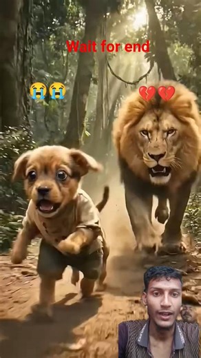 Poor dog and lion #puppy #pets #dog