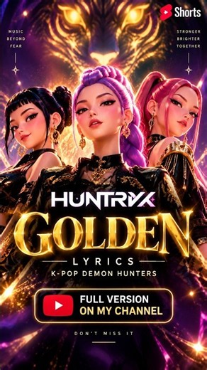 Golden – HUNTR/X (Lyrics) | KPop Demon Hunters ✨