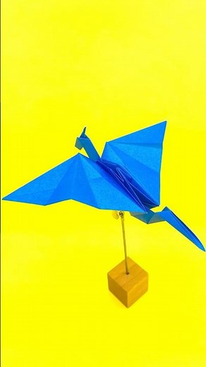 Easy way to make an origami flapping dragon [11th project]