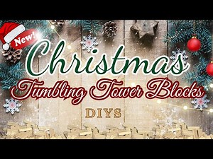 🎄Christmas Lanterns using Tumbling Blocks | Perfect for Porch or Fireplace Decor