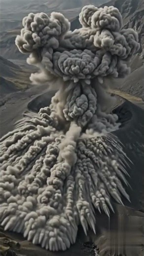 Volcanic Pyroclastic Valley #AIShorts