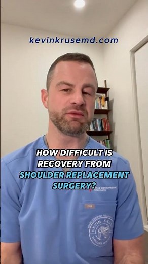 How Difficult Is Recover From Shoulder Replacement Surgery #shoulderreplacement #orthopedicsurgeon