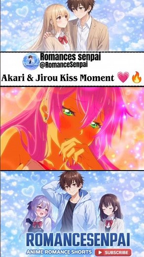 Akari & Jirou Kiss Moment 💗🔥#morethanamarried,butnotlover#akari #jirou#anime #romance #kiss