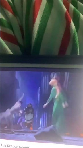 shrek escaping from dragon