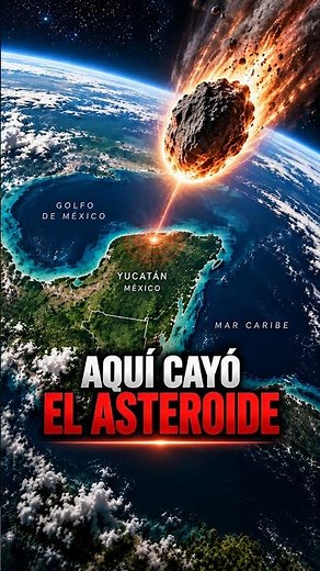 El cráter gigante que acabó con los dinosaurios ☄️💥 #jurassicpark #asteroide #paleontologia
