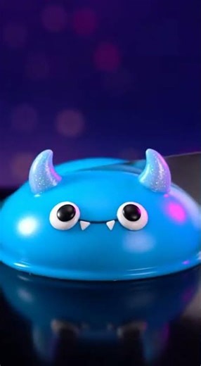 Blue Monster Pudding Sliced in Half 💙🔪✨