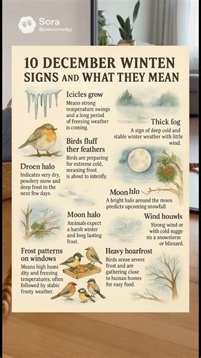 10 December Winter Signs and What They Really Mean!