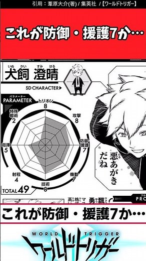 これが防御・援護7か… #ワールドトリガー#ワートリ