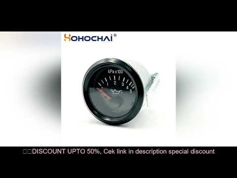 Engine Parts Oil Pressure Gauge VDO Meter 12V 24V 0-500kPa 0-5bar Car Accessories