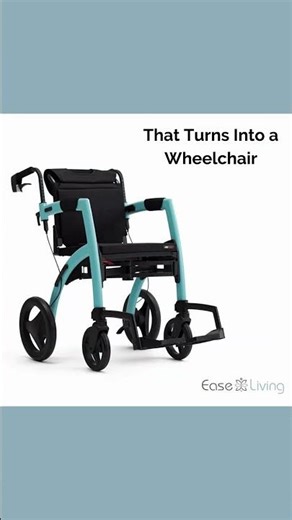 The Rollz is a true 2 in 1! A walker and transport chair in one very cool looking package.