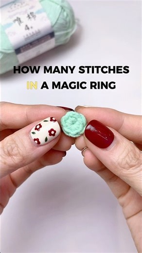 6 or 8 stitches in a magic ring? 🧶 Start with 6 #crochet #crochettips #magicring #crochetshorts