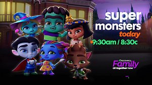 The fun-loving Super Monsters are ready for their NEW adventures in Pitchfork Pines. Don't miss ALL NEW episodes of Super Monsters today starting @ 9:30am #DiscoveryFamily #supermonsters #kidstv #spooky #funtime | Discovery Family Channel
