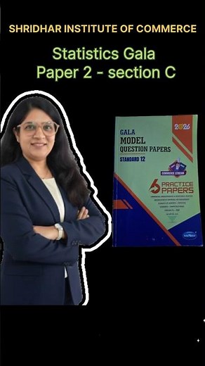 Statistics Gala Paper Solution 2026 | Paper Number 2 Section C Question No 31 to 39 | Std 12 GSEB