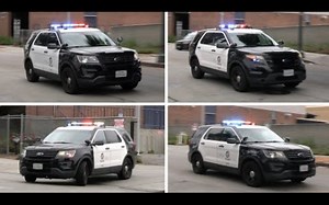 【街拍出警/警局门口】 LAPD 好莱坞单位code 3 与LAFD