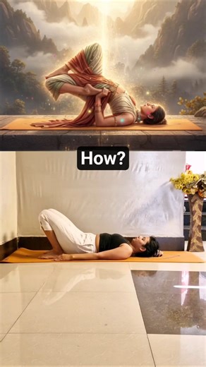 Advance setubandhasana, bhekasana in setu bandh #womenshealth #advanceyoga #fittness #yogapostures