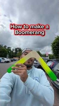 How to make a Boomerang!
