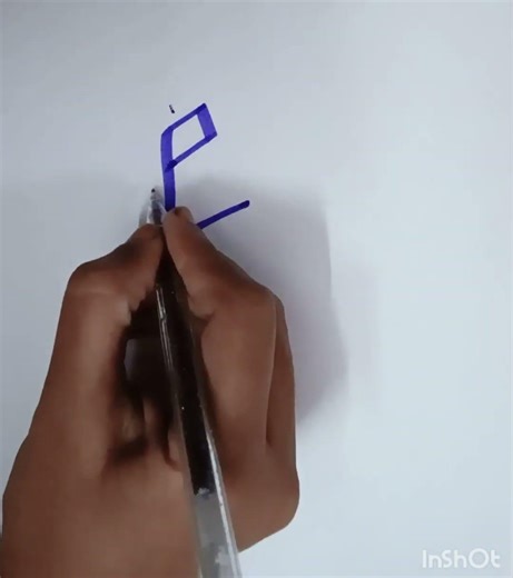 gothic calligraphy writing small letter e #art #calligraphy #education #handwriting #new#fun#e#ideas