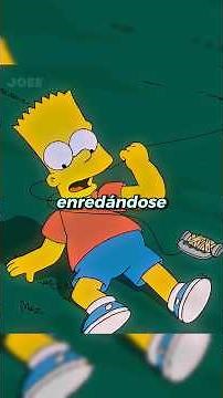 Bart ends up stuck to Lisa's body 😱 #simpsons #thesimpsons #lossimpsons