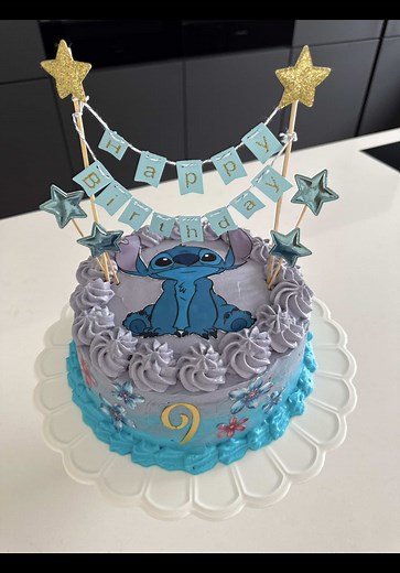 Stitch-Torte für den 9. Geburtstag