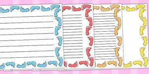 Footprint Page Borders Landscape