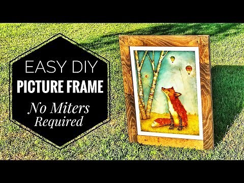 How to Make a Picture Frame | No Miters Required | Unique Construction Method |