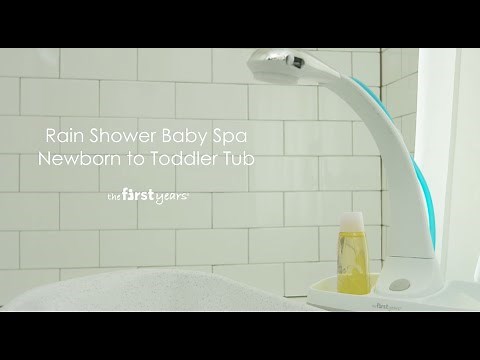 The First Years Rain Shower Baby Spa Newborn to Toddler Tub