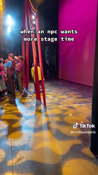 Theatre Mishap: Crew Member Stuck on Stage!