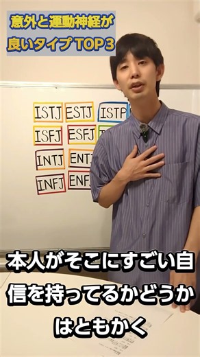 意外と運動神経がいいタイプTOP3【MBTI・16タイプ】