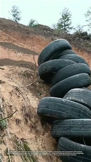 Recycled Tire Retaining Wall : Low-Cost Hack or Environmental Risk