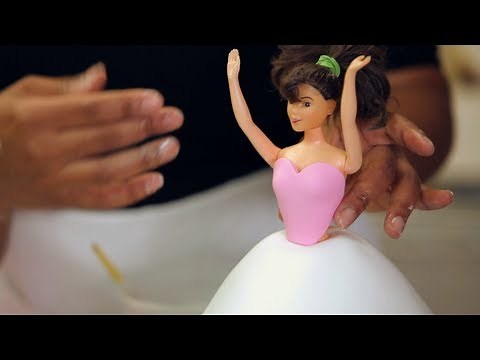 Make a Doll Cake Dress with Fondant | Birthday Cakes